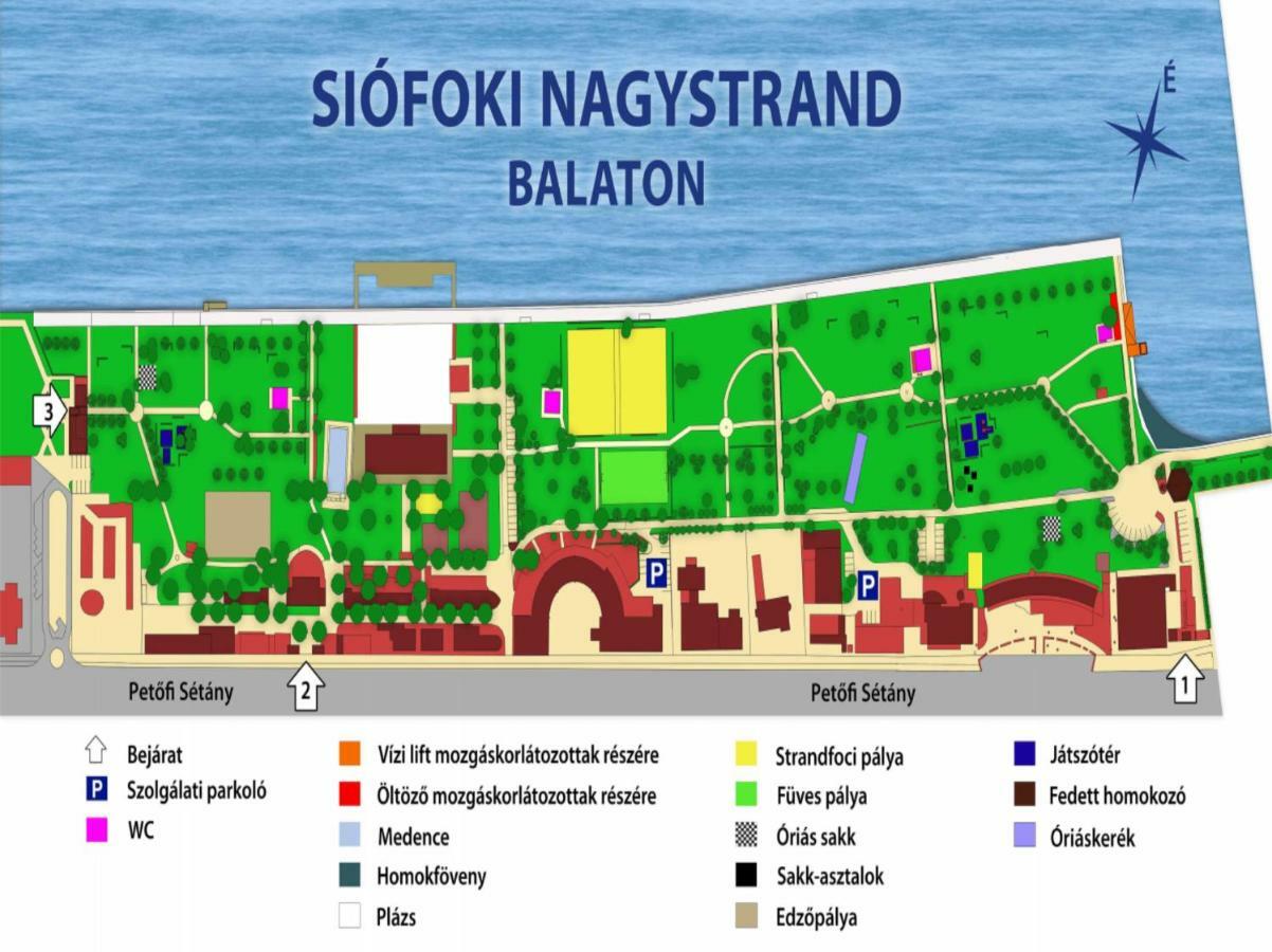 Riviera Wellness Apartman Siófok Eksteriør bilde